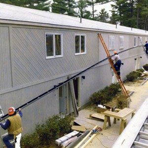 Broken Rain Gutters With Metal Roof — Raymond, ME — The Gutter People Broken Rain Gutters With Metal Roof — Raymond, ME — The Gutter People