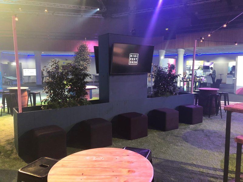 Digifest 2020 custom build exhibition stand
