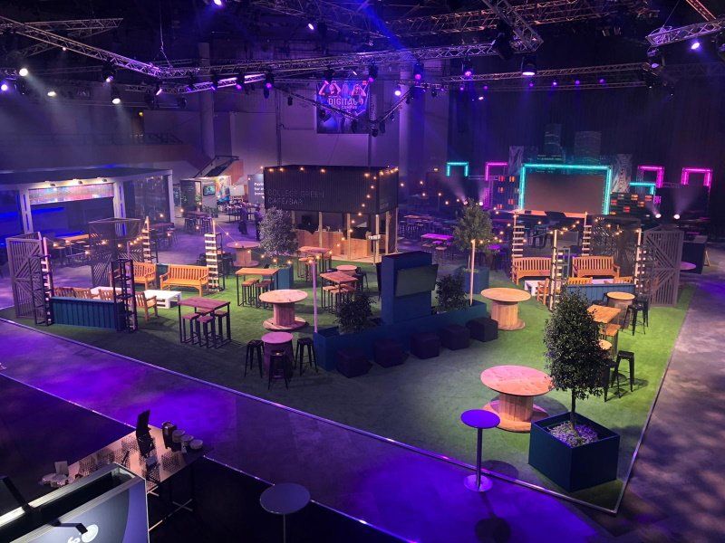 Digifest 2020 custom build exhibition stand