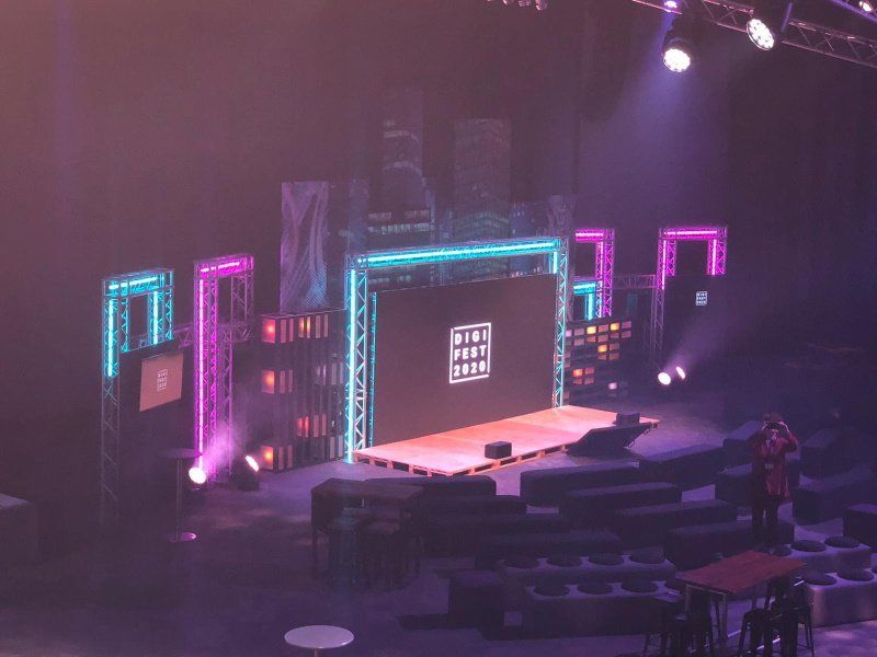Digifest 2020 custom build exhibition stand