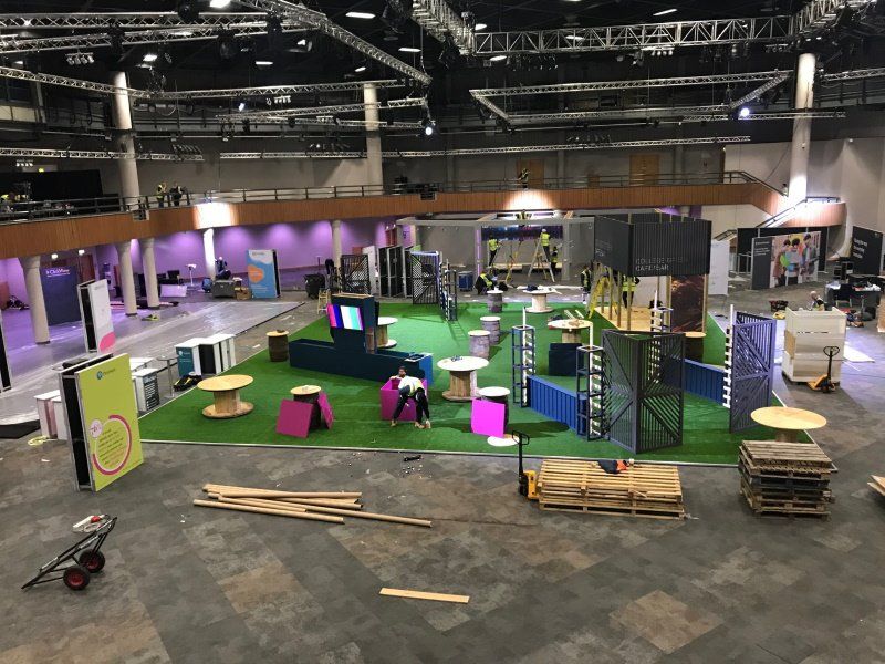 Digifest 2020 custom build exhibition stand