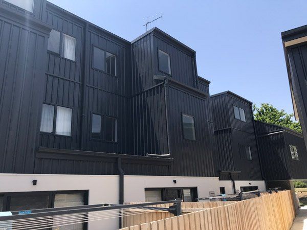 modern black building