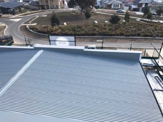 blue residential roof
