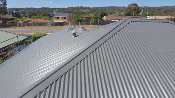 new residential gray roof