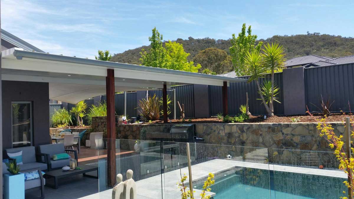 metal pergola roof
