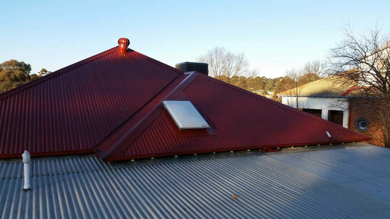 red metal roof
