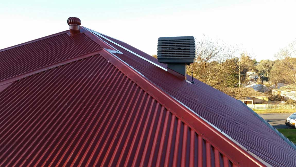 red metal roof