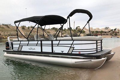 Pontoon boat rentals Crescent Bar