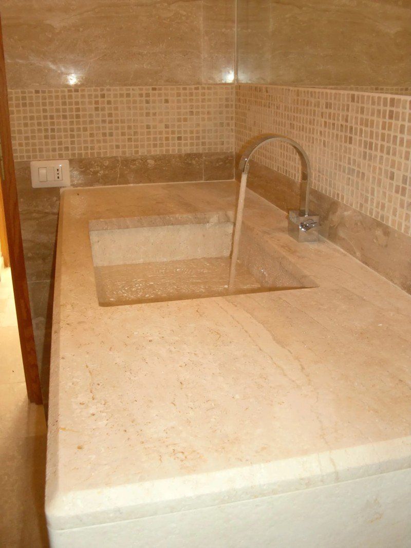 lavello bagno in pietra