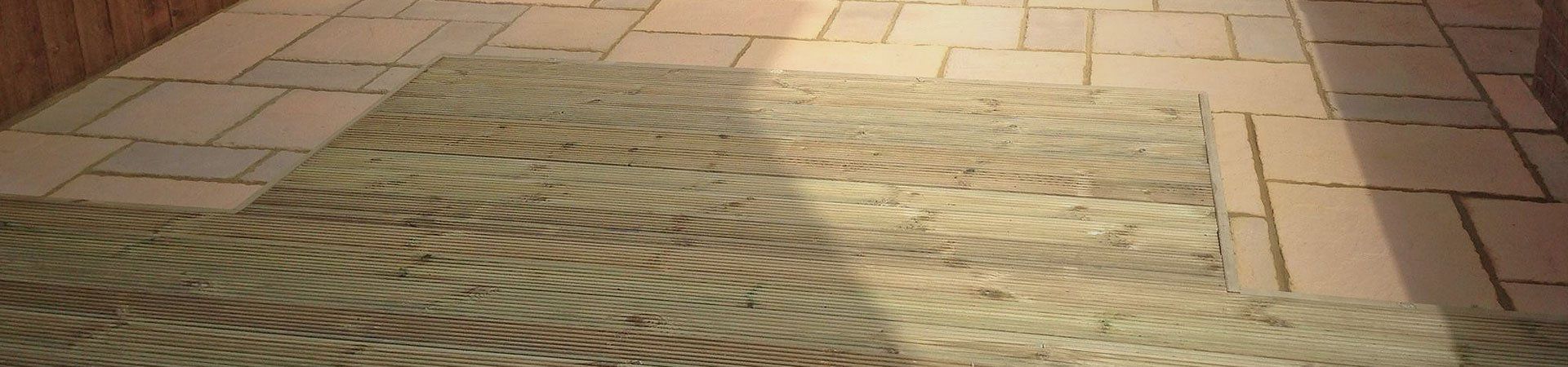 wooden patio