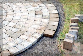blocks being laid