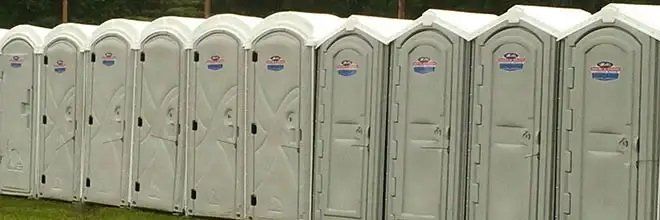 Beige Colored Portable Toilets — Delaware, OH — Wells Septic & Drain Cleaning