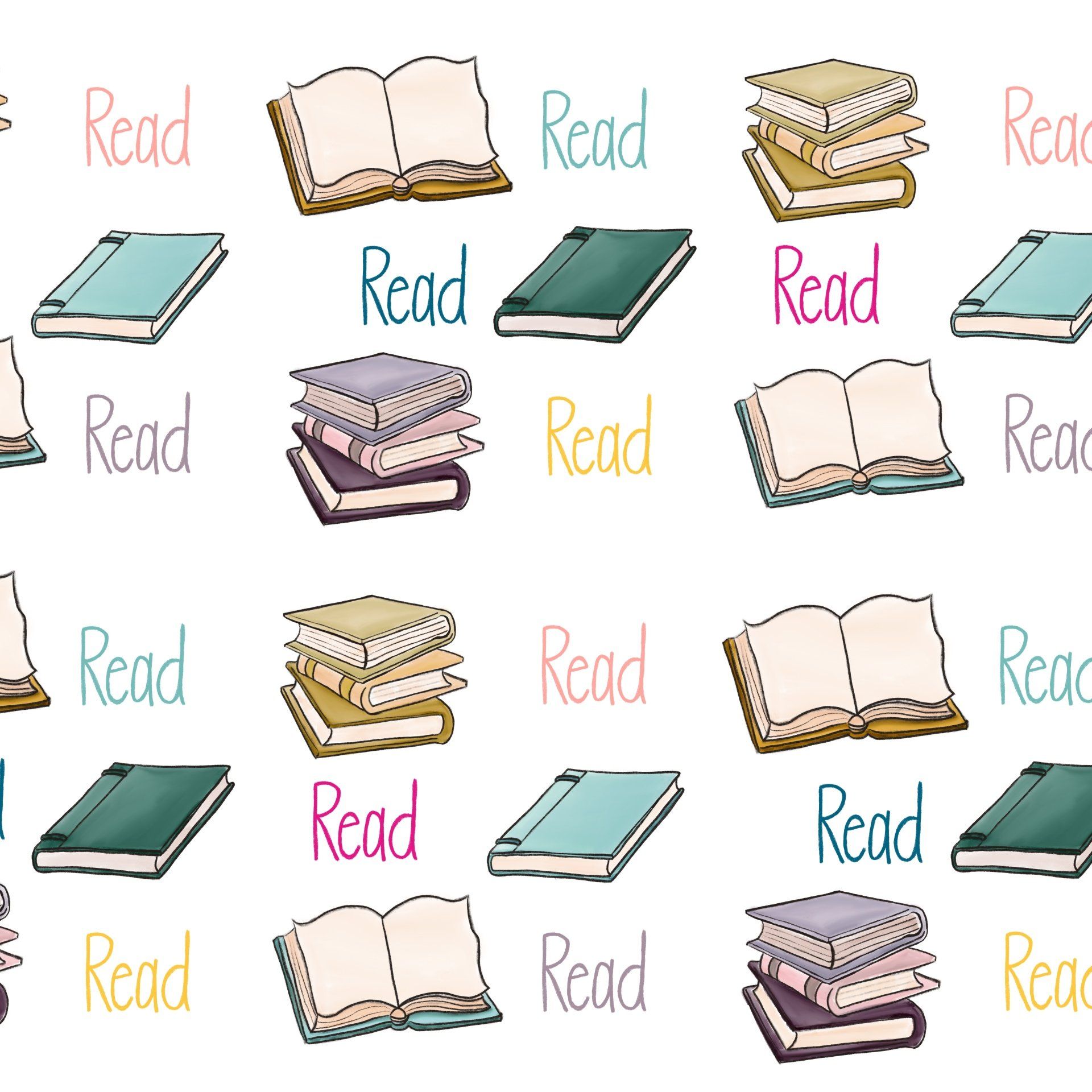 Reading books print