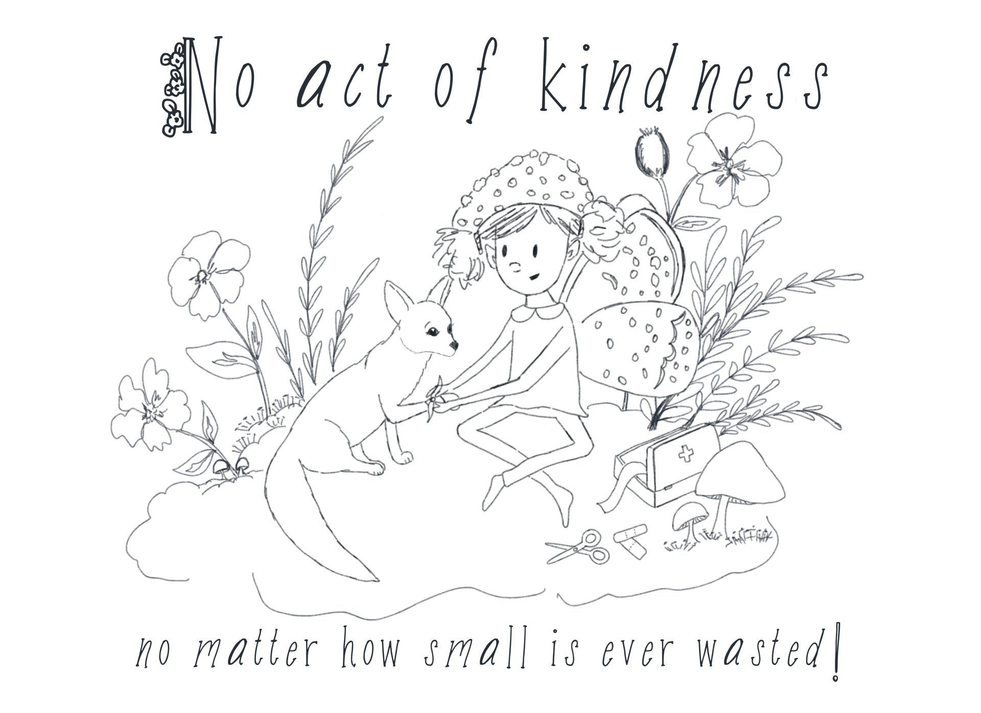 Monterey Bay coloring page kindness fairy