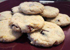 Grapefruit & Cranberry Cookies