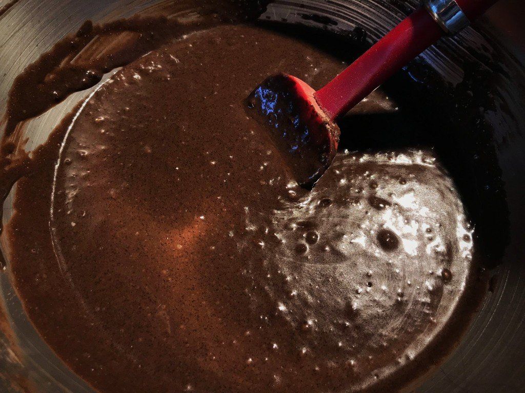 cake batter in bowl