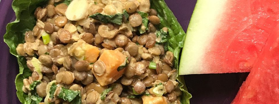 Curry Lentil and Sweet Potato Salad