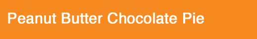 Peanut Butter Chocolate Pie
