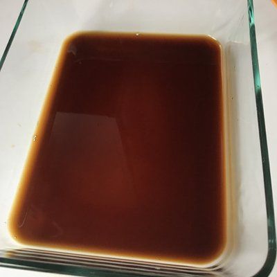 marinade in pan