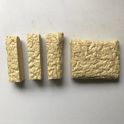 tempeh block cut
