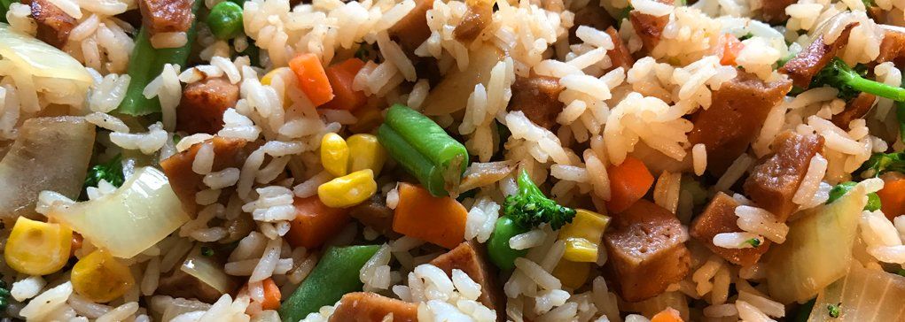 Vegan Pork Fried Rice