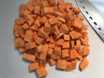 diced sweet potatoes
