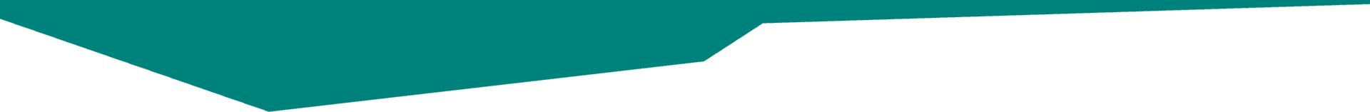Blaugrüne geometrische Form vor weißem Hintergrund.