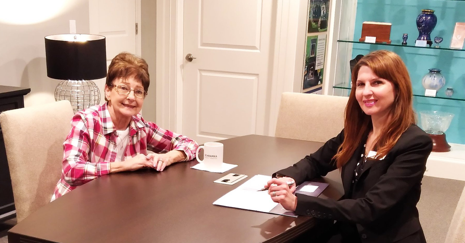 ellen haine and kelly teague - schramka funeral home