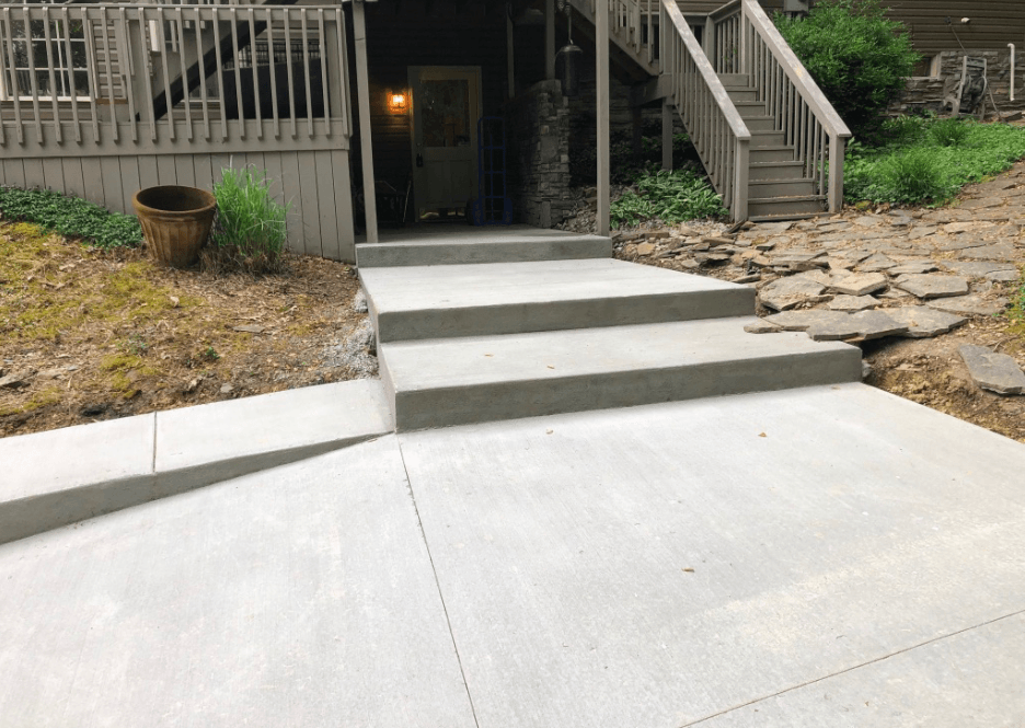 Stairway Concrete and Modern House | Louisville, KY | S & S Concrete Inc.
