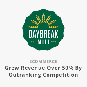 Daybreak Mill logo with text: 