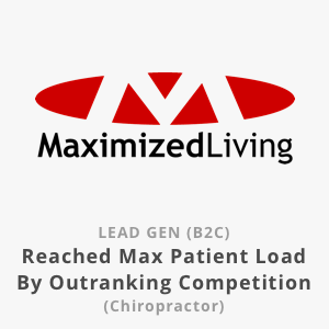 Logo for Maximized Living. Text: 
