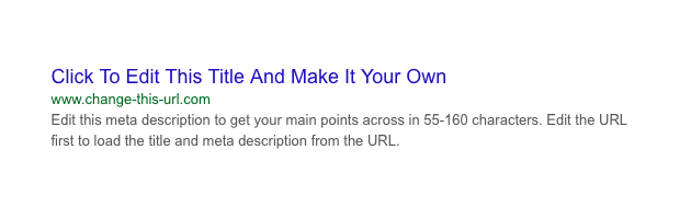 Google SERP Snippet Optimizer