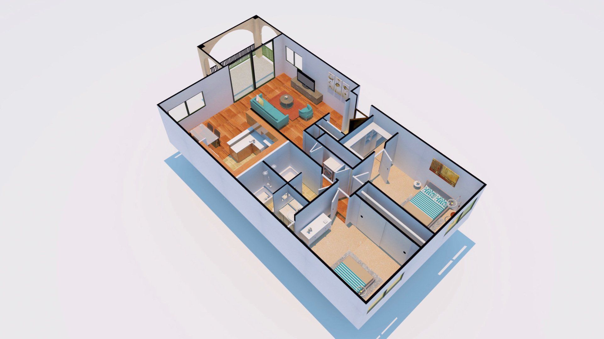 Highlands 3 Bedroom Floor Plan