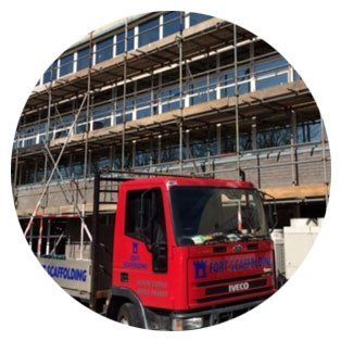 multi-storey building scaffolding
