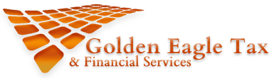 A logo for golden eagle tax and financial services