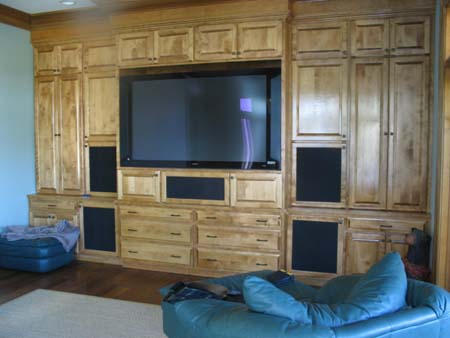 TV Showcase Docked in Wooden Frame — alarm systems in Beaufort SC