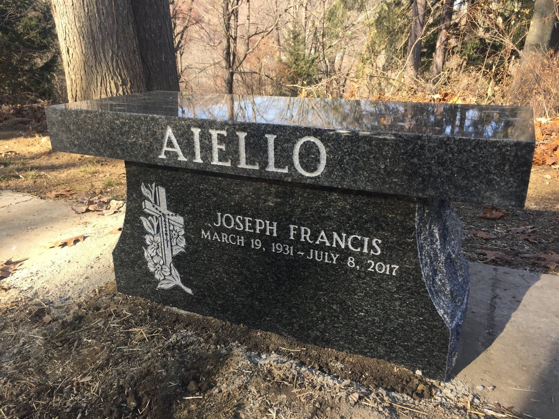 Aiello Impala Black Polished 5 Shallow Blown Lettering Shape Carved Florals Polished 2 Bottom