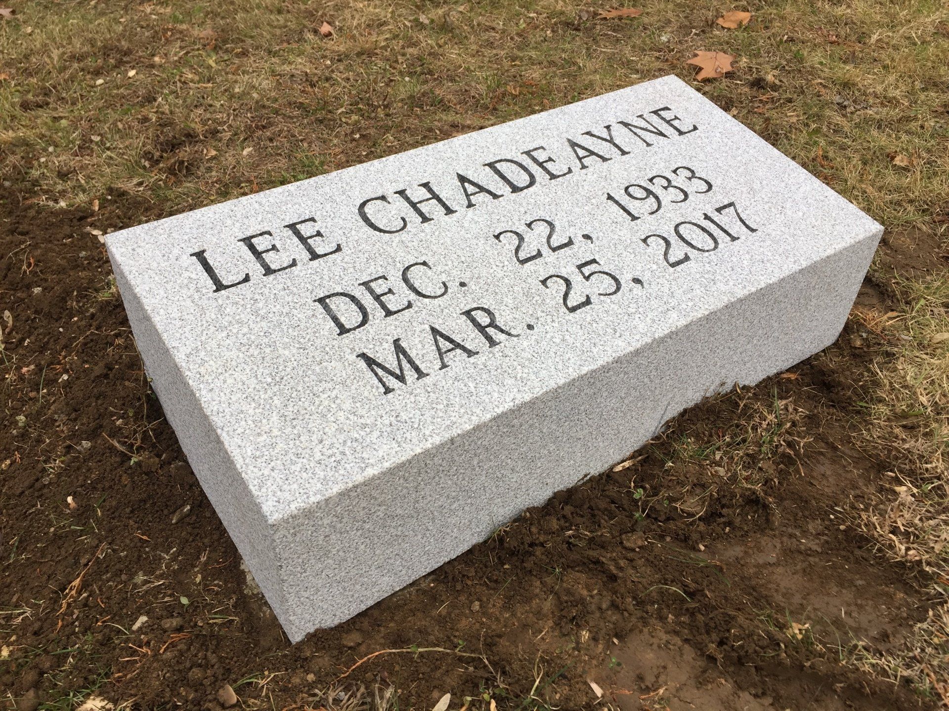 Chadeayne Barre Grey Steeled 5 Deep Cut Lettering