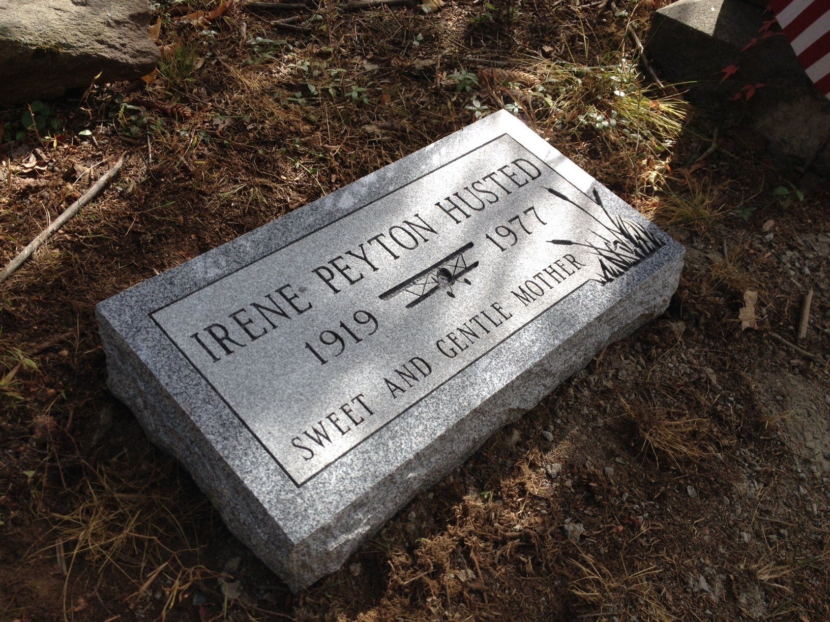 Husted Barre Grey Polished Top BRP Sides Single Outlined Panel Deep Cut Lettering Airplane Grass Deep Cut Designs