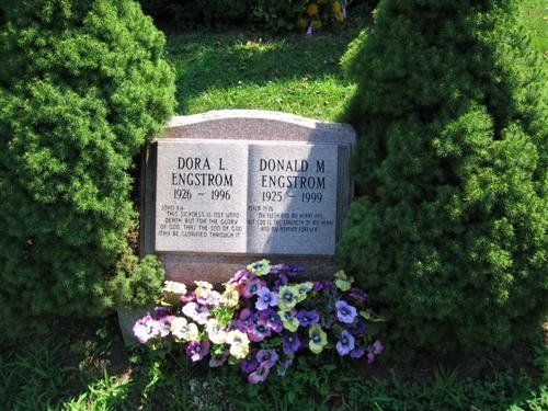 Engstrom North American Pink Polished Face BRP Sides Serp Top Deep Cut Lettering Raised Book Panel Base