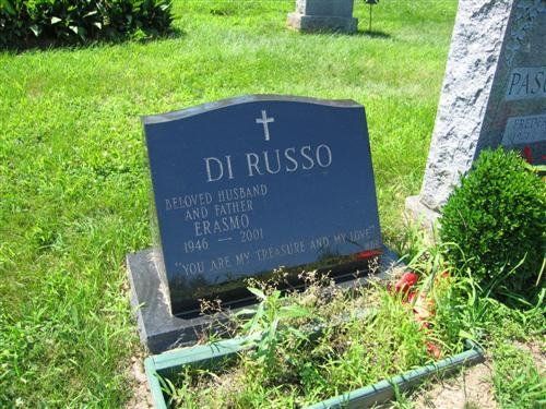 Di Russo Jet Black Polished 5 Serp Top Skinfrosted Lettering Base Skinfrosted Cross