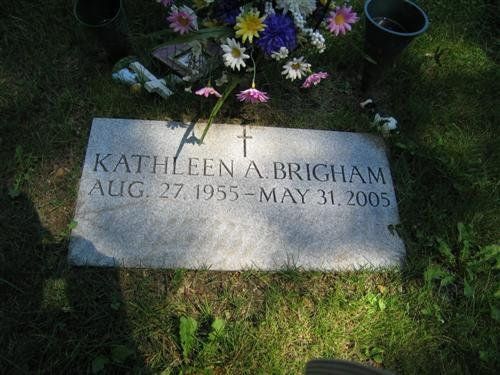 Brigham Barre Grey Steeled Top Sawed Sides Deep Cut Lettering Deep Cut Cross