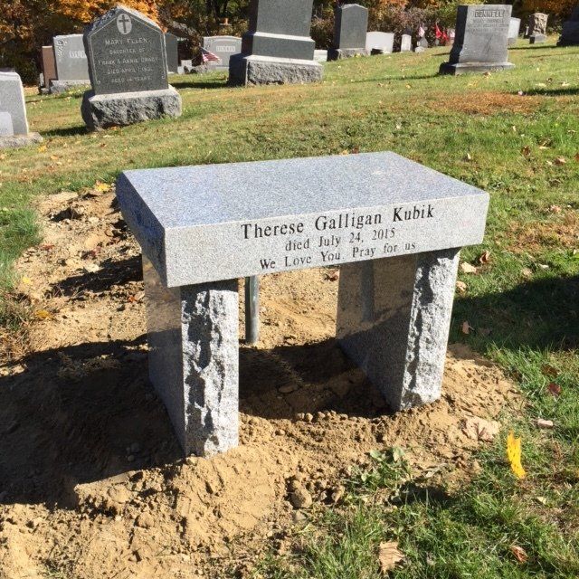 Galligan Kubik Barre Grey Polished Top Sawed Sides Deep Cut Lettering Black Litho Rock Pitch Legs