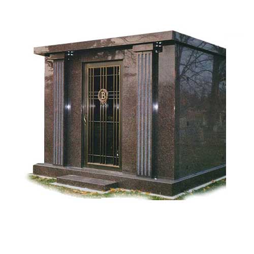 Walk in Mausoleum India Red Color — Bedford Village, NY — CJ Stones