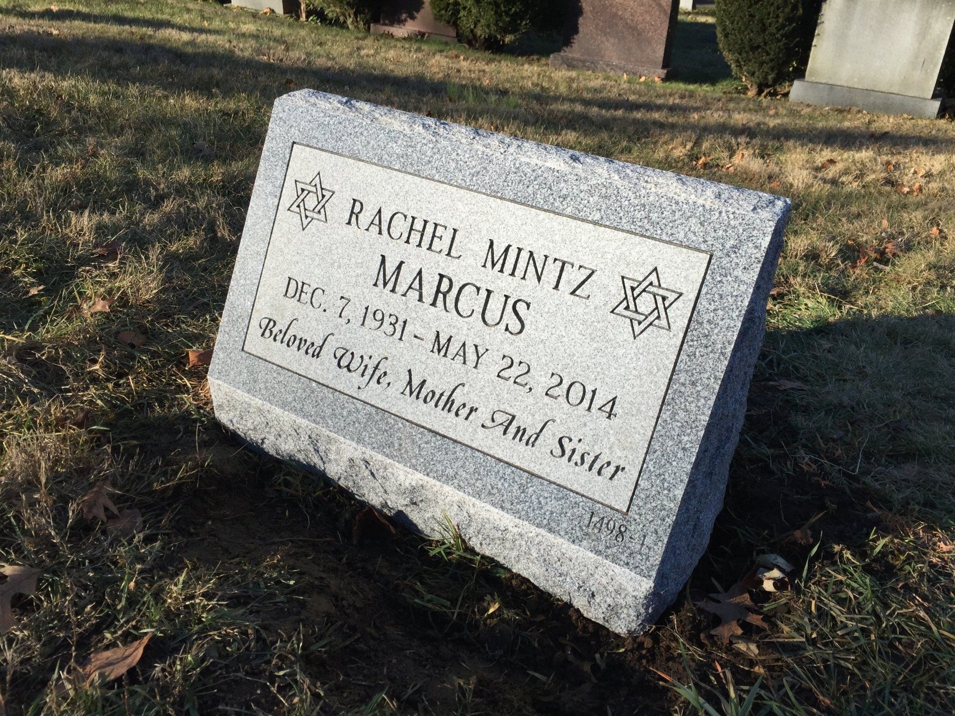 Marcus Barre Grey Polished Face BRP Sides Flat Top Single Outlined Panel Deep Cut Lettering Deep Cut Design