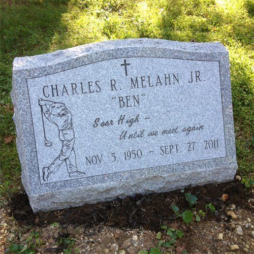 Melahn Barre Grey Polished Face BRP Sides Serp Top Single Outlined Panel Deep Cut Lettering Deep Cut Designs
