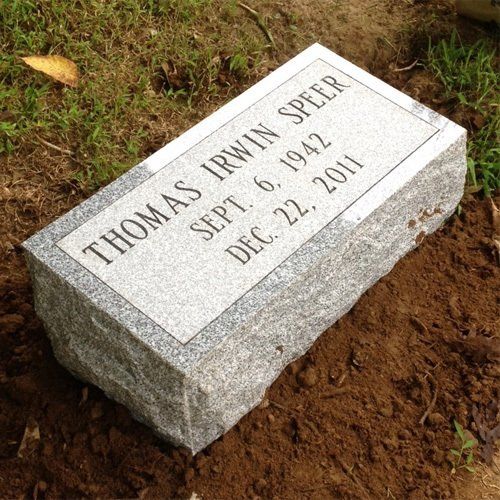 Speer Barre Grey Polished Top BRP Sides Single Outlined Panel Deep Cut Lettering