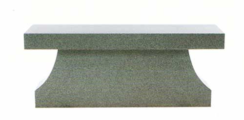 Granite Straight Cemetery Bench — Bedford Village, NY — CJ Stones