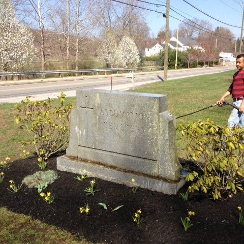 Assumption Cemetery Before — Bedford Village, NY — CJ Stones