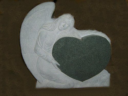 Angel with Heart Design — Bedford Village, NY — CJ Stones